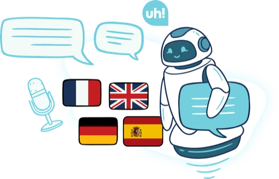 Illustration : voicebot multilingue